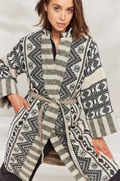 JACKET EXCLUSIEVE JACQUARD BLACK-IVORY 4