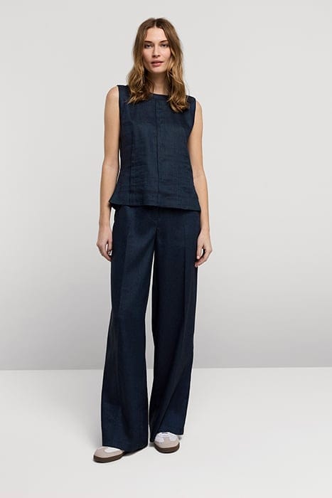 TOP LINEN BLEND NIGHT SKY 1