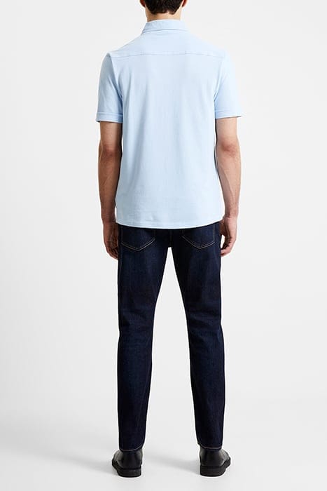 PIQUE SHIRT SS BLUE 3