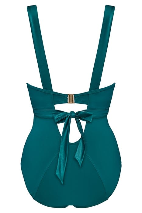 CACHE COEUR QUETZAL GREEN PLUNGE BALCONY BATHING SUIT 4