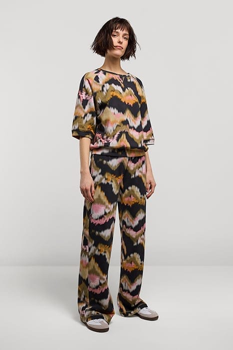 PANTS WATERY PRINT ON FRENCH TERRY MULTICOLOUR 1