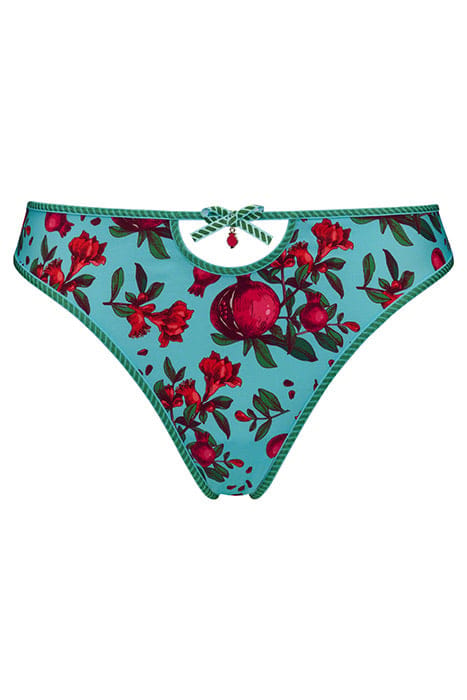 FORBIDDEN FRUIT POMEGRANATE PRINT THONG 3