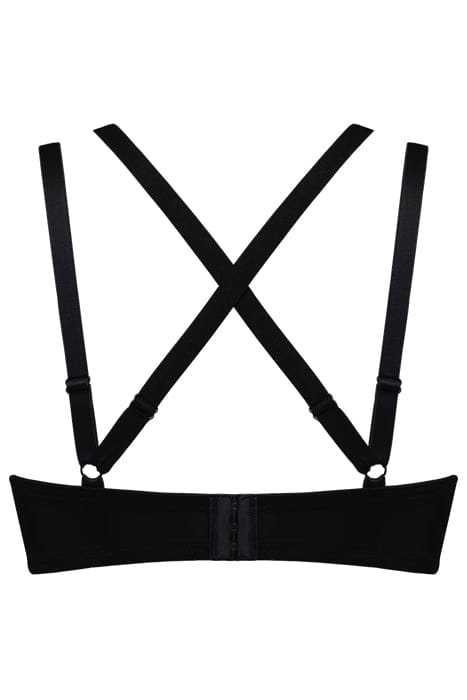 TABOO BLACK AND SAND BALCONY BRA 5