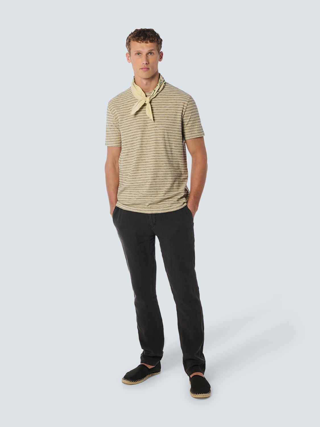 T-SHIRT CREWNECK STRIPES CEMENT 3