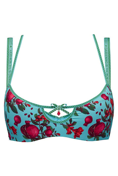 FORBIDDEN FRUIT POMEGRANATE PRINT DEMI BRA 4