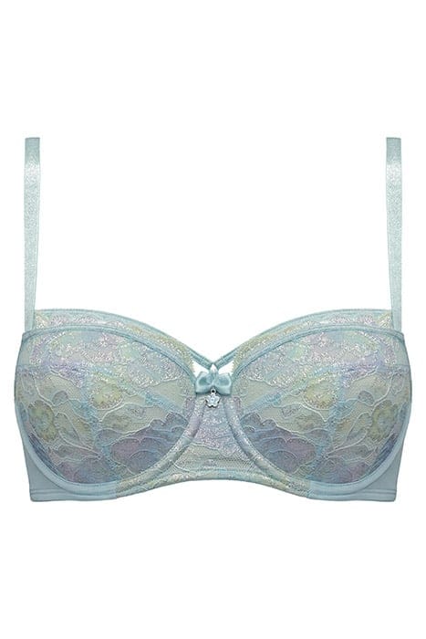 MARIPOSA SPARKLING IRIDESCENT AQUA BALCONY BRA 4