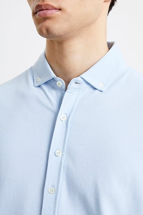 PIQUE SHIRT SS BLUE 4