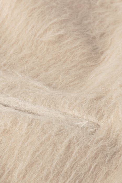 HAIRY SLEEVELESS BLAZER SEPIA SAND 8