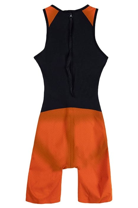 W ZIPPED TRISUIT TRI POLY C ORANGE,BLACK,ORANGE 5