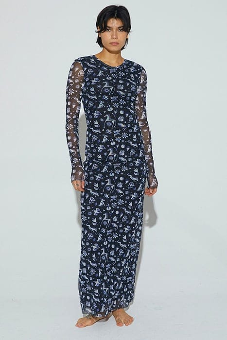 AERIN MESH DRESS BLACK 1