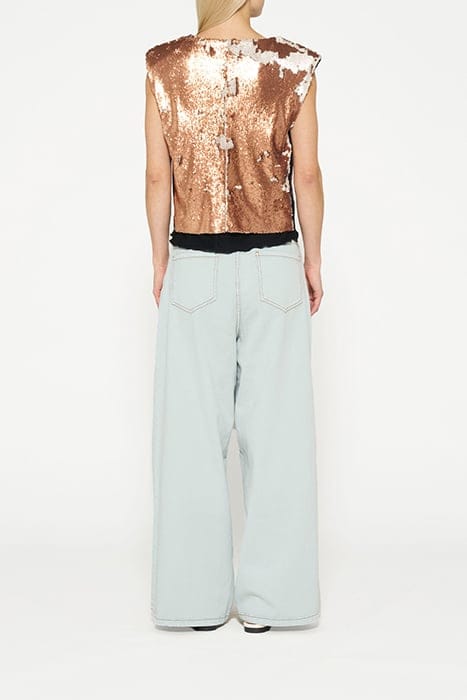 PADDED TOP SEQUINS ROSE GOLD 2