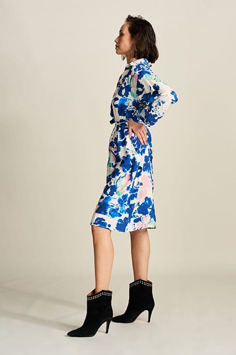 DRESS - CRANE BIRDS BLUE 5