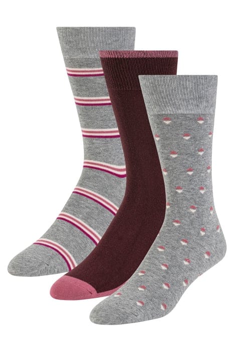 3PK MENS NON TERRY CREW MEDIUM GREY 5