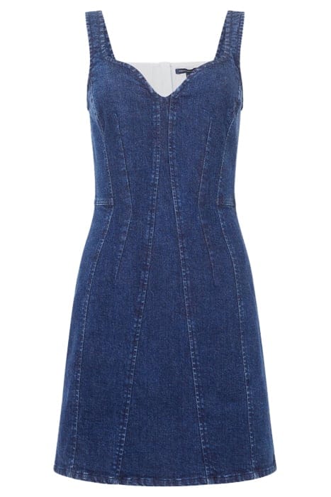 FRENCH CONNECTION CARA DENIM DRESS MID WASH 4
