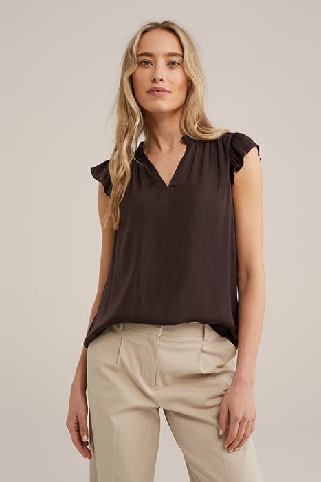 BLOUSE DARK BROWN 1