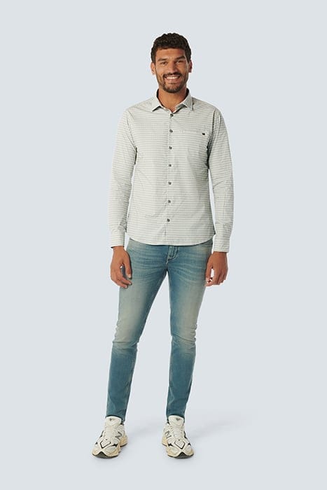 SHIRT STRETCH ALLOVER PRINTED DARK STEEL 3