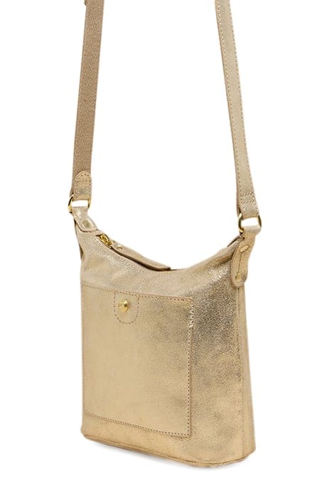 MINI FERN LEATHER CROSSBODY GOLD TONE METALLIC 3