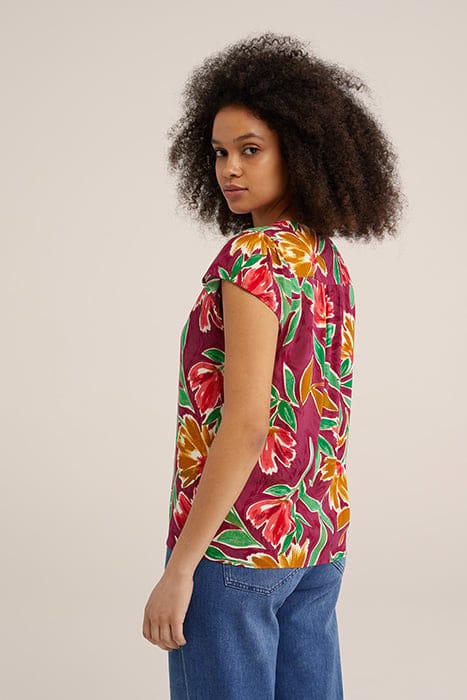 BLOUSE BRIGHT RED 2