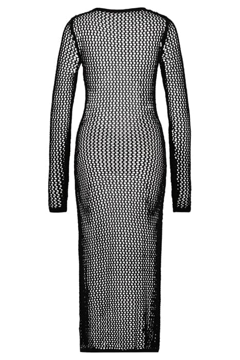 KNITTED CROCHET DRESS BLACK 3