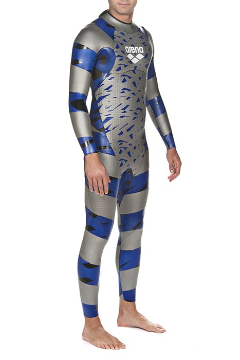 M SAMS CARBON WETSUIT SILVER-BLUE 3