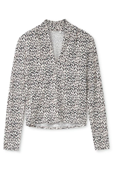 LONG SLEEVE KNIT TOP ABSTRACT DOTS 3