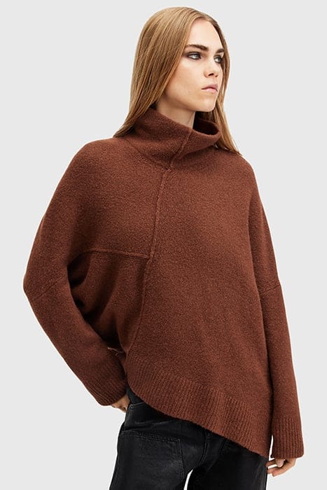 LOCK ROLL NECK COPPER BROWN 7