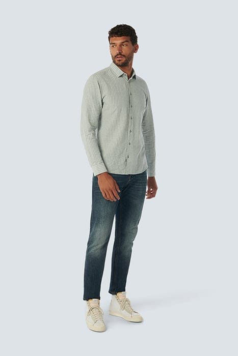 SHIRT STRIPES WITH LINEN ZINC 3