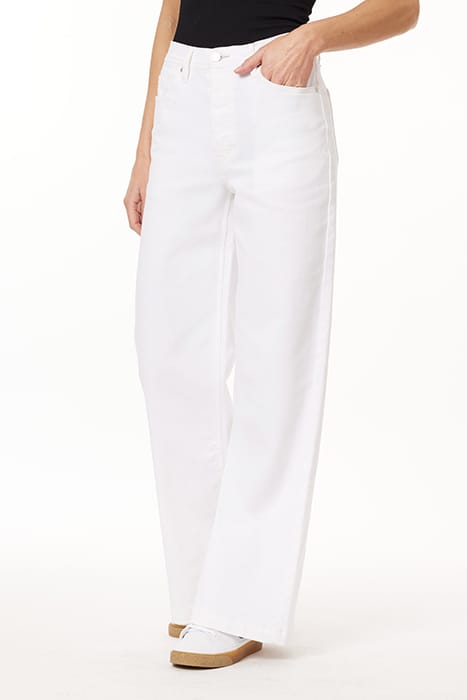 THE DAZE HIGHEST RISE WIDE LEG BLANC DE BLANC 5