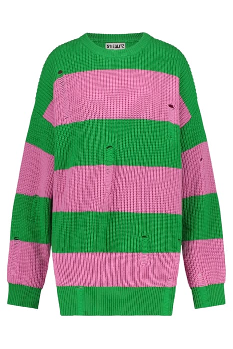 SASA KNITTED DRESS POISON GREEN 2