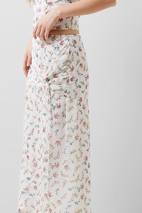 FLORIANA HALLIE CRINKLE SKIRT SZ18 SUMMER WHITE 3