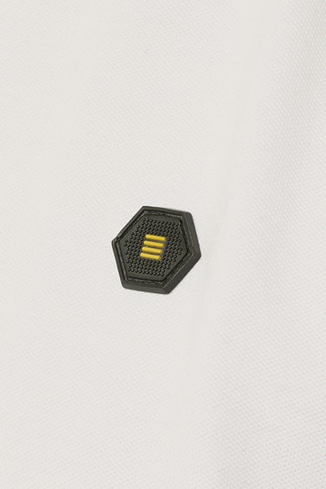 POLO ZIP PIQUE GARMENT DYED STRETCH WHITE 7