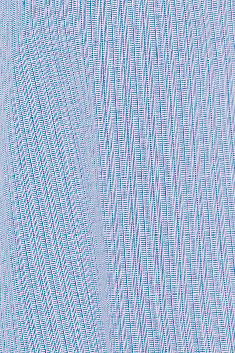 SHIRT SHORT SLEEVE 2 TONE WITH LINEN COBALT 7