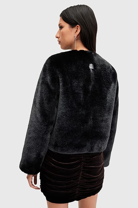 FLORENCE FUR COAT BLACK 2