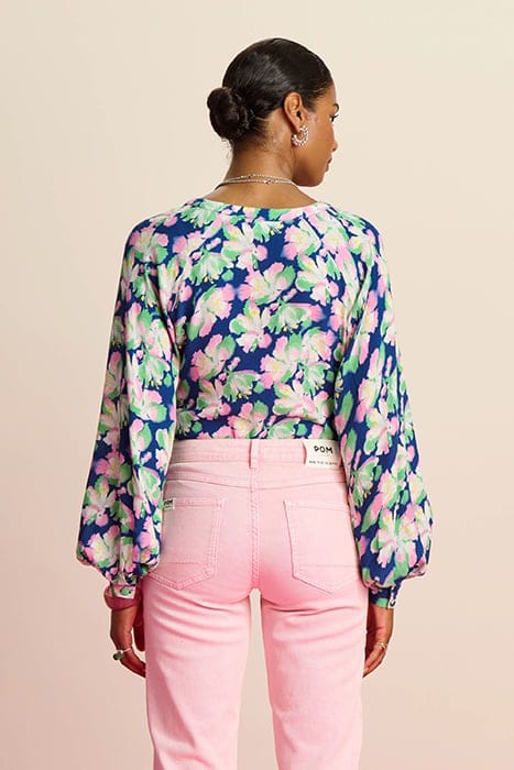 BLOUSE - LILIES BLUE 2