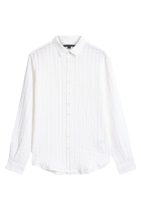 MULTI BUTTON SLIM FIT SHIRT WHITE 2