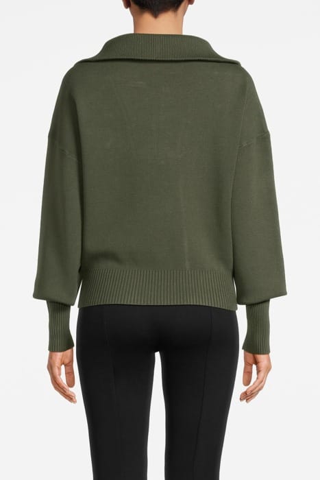 OLLY HALFZIP DEEP MOSS 2