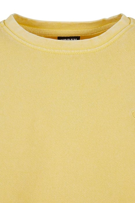 LADIES CROPPED FLOWER EMBROIDERY TERRY CREWNECK VINTAGESUN 8