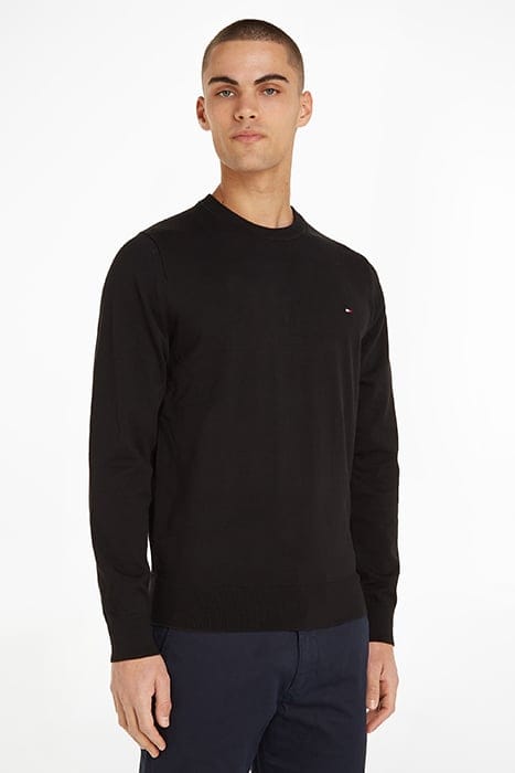 1985 STANDARD FIT CREW NECK SWEATER BLACK 1