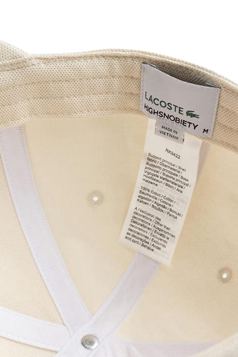 LACOSTE X HIGHSNOBIETY – CAP UNISEX EGGSHELL 5