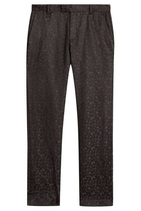 SLIM FIT PANTS WITH WELT HIP POCKET AND EXTENDED WAISTBAND T 2