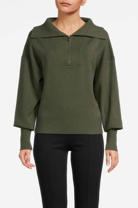 OLLY HALFZIP DEEP MOSS 1