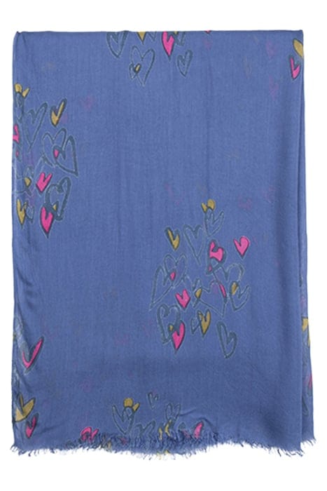 GWP HEART SCARF BLUE 2