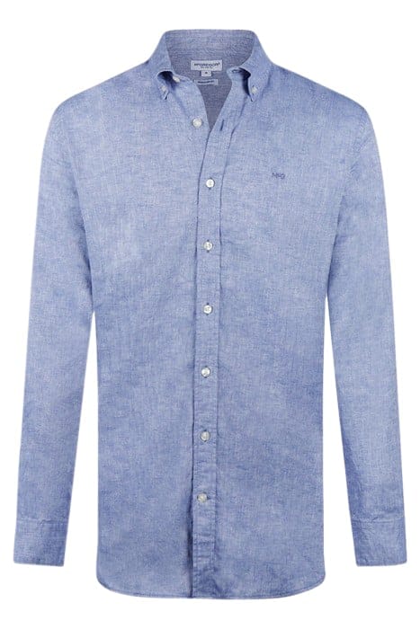 COTTON LINEN SHIRT VINTAGE BLUE 4