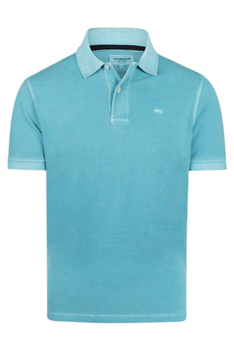SUMMER PIQUEE POLO AQUA 1