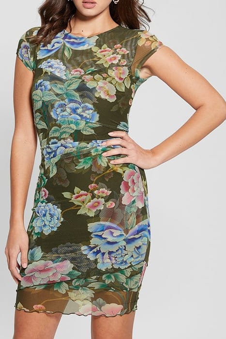 guess green floral dress Womens Guess Green Floral Dress Size 6