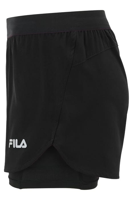 ROSATE RUNNING SHORTS WITH INNER TIGHTS BLACK 7