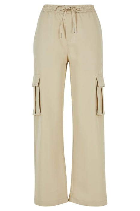 LADIES VICOSE STRAIGHT LEG CARGO PANTS CONCRETE 4