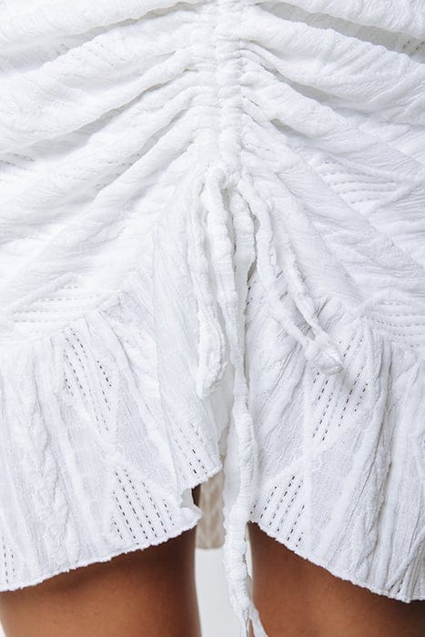 ZORAH BRODERIE MINI DRESS SS OFF WHITE 6