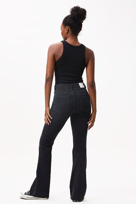 FLARE FIT JEANS WASHED BLACK 3