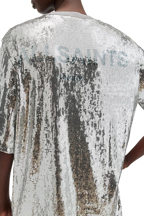 OPAL LOGO DRESS SILVER/BLACK 10